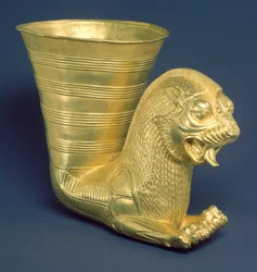 Vessel Terminating in the Forepart of a Fantastic Leonine Creature
